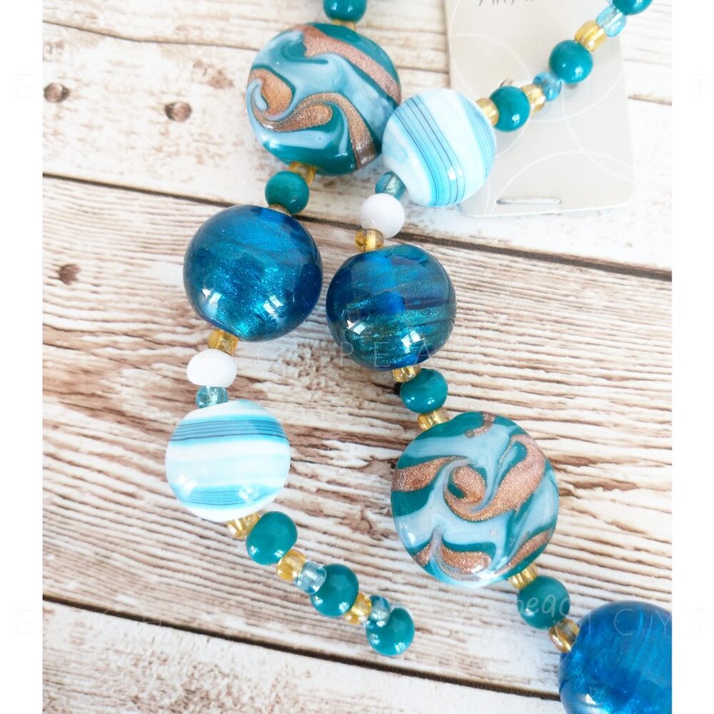 Bead Landing Lampwork Beads 2 Pack 7” Strand New Jewelry Making Craft Supply DIY
